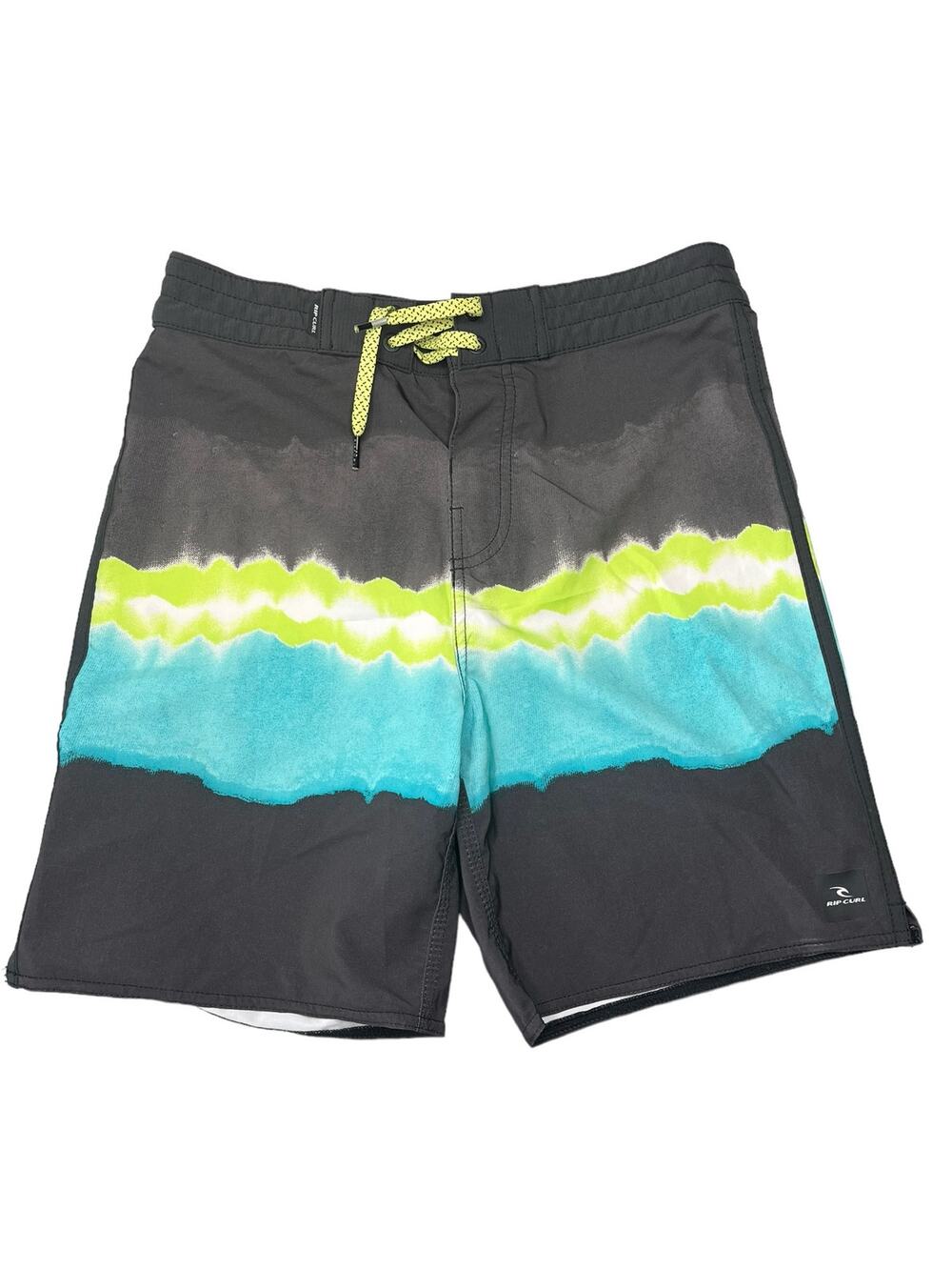 Rip Curl Mirage Ultimate Stretch board shorts black blue green size 28